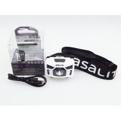 Asalite cu acumlator 3W Lanterna LED frontal? cu senzor (Alb)