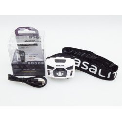 Asalite cu acumlator 3W Lanterna LED frontal? cu senzor (Alb)