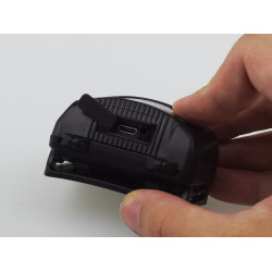 Asalite cu acumlator 3W Lanterna LED frontal? cu senzor (Negru)