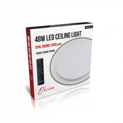 Asalite LED 48W 3-4-6.5K Plafoniera Rotund Opal+Telecomanda Olivia