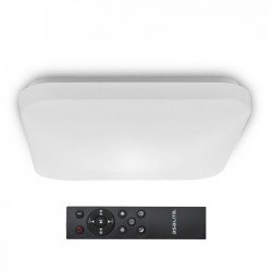 Asalite LED 48W 3-4-6.5K Plafoniera Tip P?trat Opal+Telecomanda Olivia Plafoniere LED 390354 Asalite