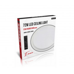 Asalite LED 72W 3-4-6.5K Plafoniera Tip P?trat cu Stele+Telecomanda Emma
