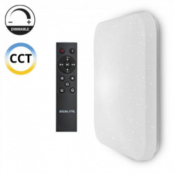 Asalite LED 72W 3-4-6.5K Plafoniera Tip P?trat cu Stele+Telecomanda Emma