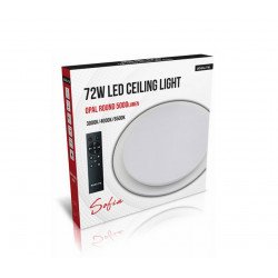 Asalite LED 72W 3-4-6.5K Plafoniera Rotund Opal+Telecomanda Sofia