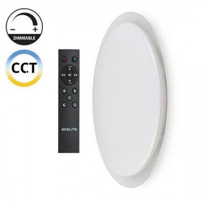 Asalite LED 72W 3-4-6.5K Plafoniera Rotund Opal+Telecomanda Sofia