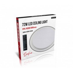 Asalite LED 72W 3-4-6.5K Plafoniera Rotund Opal+Telecomanda Sofia