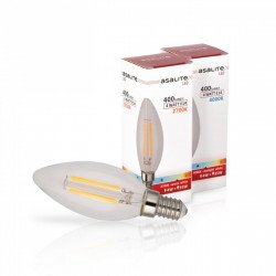 Asalite E14 4W Bec LED Filament 4000K 400 Lumen Becuri Speciale 390354 Asalite