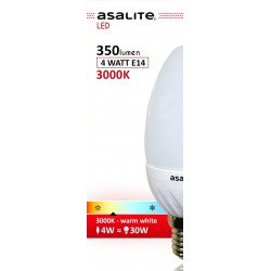 Asalite E14 4W Bec LED 3000K 350 Lumen Becuri LED 390354 Asalite