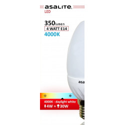 Asalite E14 4W Bec LED 4000K 350 Lumen Becuri LED 390354 Asalite