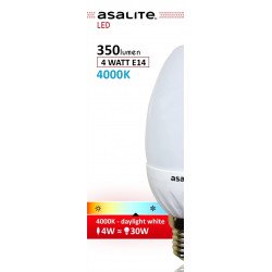 Asalite E14 4W Bec LED 4000K 350 Lumen Becuri LED 390354 Asalite