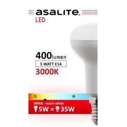 Asalite E14 R50 5W Bec LED 3000K 400 Lumen Becuri LED 390354 Asalite
