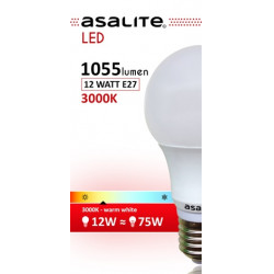 Asalite E27 12W Bec LED 3000K 1050 Lumen Becuri LED 390354 Asalite