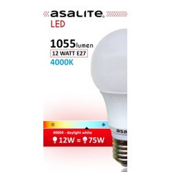 Asalite E27 12W Bec LED 4000K 1050 Lumen Becuri LED 390354 Asalite