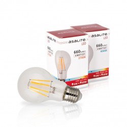 Asalite E27 6W Bec LED cu Filament 4700K 660 Lumen Becuri LED 390354 Asalite
