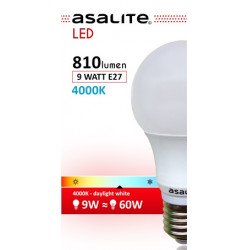 Asalite E27 9W Bec LED 4000K 810 Lumen Becuri LED 390354 Asalite