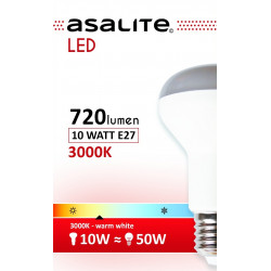 Asalite E27 R63 10W Bec LED 3000K 720 Lumen Becuri LED 390354 Asalite