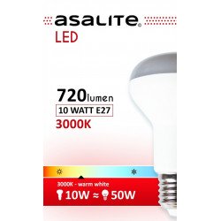Asalite E27 R63 10W Bec LED 3000K 720 Lumen Becuri LED 390354 Asalite