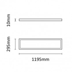 Asalite Panel LED 120X30 4000K 45W 5400 Lumen