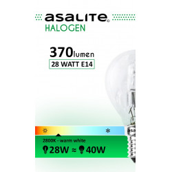 Asalite Bec Halogen tip Glob mic 28W E14 G45 390354 Asalite