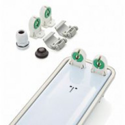 Dispozitiv Asalite IP65 Tri Proof pentru tub LED 2x150cm T8 (f?r? tub incl)