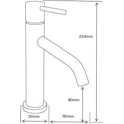 MEXEN  Rumba  Baterie lavoar pe sanitare  grafit - 73500-66