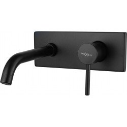 MEXEN  Alma  Baterie lavoar lavoar  incastrat  Negru  - 75115-70 Baterie lavoar 417115 Mexen