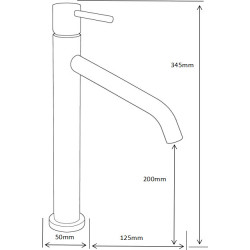 MEXEN  Rumba  Baterie lavoar pe blat Negru  - 73510-70