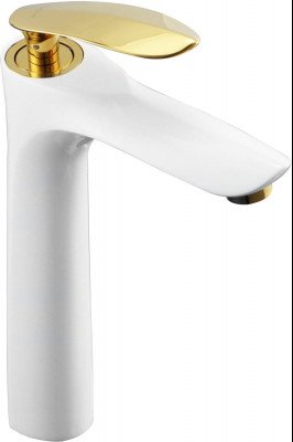 MEXEN  Lily  Baterie lavoar pe blat Alb/Gold- 73610-25