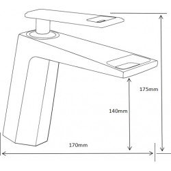 MEXEN  Topaz  Baterie lavoar pe sanitare  gold - 73900-50