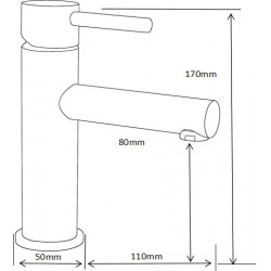MEXEN  Elba  Baterie lavoar pe sanitare   Rose gold - 74100-60