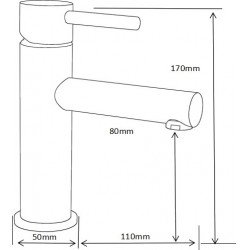 MEXEN  Elba  Baterie lavoar pe sanitare   Rose gold - 74100-60