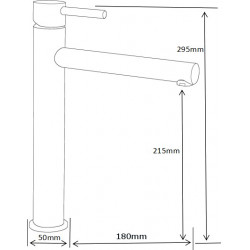 MEXEN  Elba  Baterie lavoar pe blat  Rose gold - 74110-60