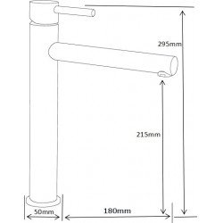 MEXEN  Elba  Baterie lavoar pe blat Negru  - 74110-70