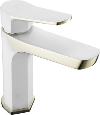 MEXEN  Lerma  Baterie lavoar pe sanitare  Alb/Gold- 74300-25