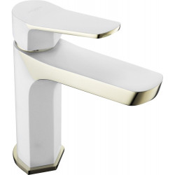 MEXEN  Lerma  Baterie lavoar pe sanitare  Alb/Gold- 74300-25 Baterie lavoar 417115 Mexen