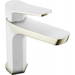 MEXEN  Lerma  Baterie lavoar pe sanitare  Alb/Gold- 74300-25 Baterie lavoar 417115 Mexen