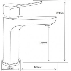 MEXEN  Lerma  Baterie lavoar pe sanitare  Alb/Gold- 74300-25