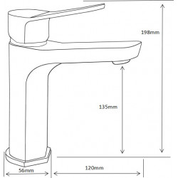 MEXEN  Lerma  Baterie lavoar pe sanitare  gold - 74300-50