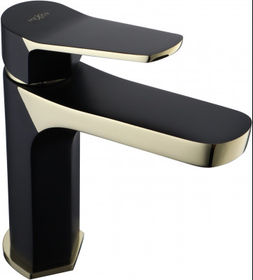 MEXEN  Lerma  Baterie lavoar pe sanitare  Negru gold - 74300-57