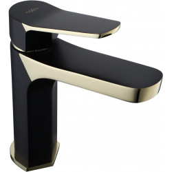 MEXEN  Lerma  Baterie lavoar pe sanitare  Negru gold - 74300-57 Baterie lavoar 417115 Mexen