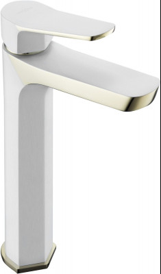 MEXEN  Lerma  Baterie lavoar pe blat Alb/Gold- 74310-25