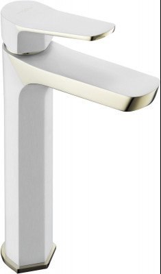 MEXEN  Lerma  Baterie lavoar pe blat Alb/Gold- 74310-25