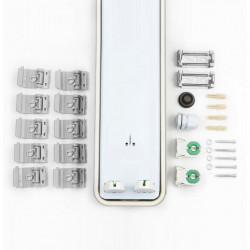 Armatur? Asalite Premium IP65 f?r? praf ?i cea??, preg?tit? pentru tub LED T8 de 2x120cm (tub fluorescent 2x18W nu este inclus)ASAL0155 Tuburi LED 394200 Asalite