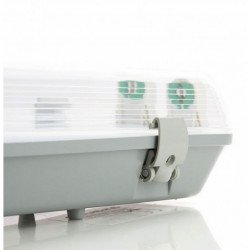 Armatur? Asalite Premium IP65 f?r? praf ?i cea??, preg?tit? pentru tub LED T8 de 2x120cm (tub fluorescent 2x18W nu este inclus)ASAL0155