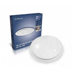 Plafoniera LED Asalite LILY 48W 3000K (4320 lumeni) cu inel rotund/steaua, ASAL0260
