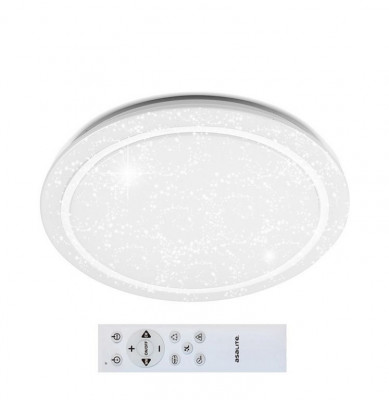 PLAFONIERA LED, ROTUND, 50 W, CU TELECOMANDA, 3500 LM, RGB + CCT, ASAL0245, ASALITE