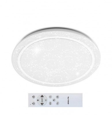 PLAFONIERA LED, ROTUND, 50 W, CU TELECOMANDA, 3500 LM, RGB + CCT, ASAL0245, ASALITE