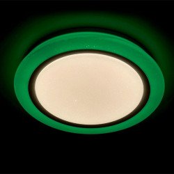 PLAFONIERA LED, ROTUND, 50 W, CU TELECOMANDA, 3500 LM, RGB + CCT, ASAL0245, ASALITE