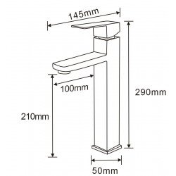 Mexen Emma Baterie lavoar inalta , chrom - 71910-00