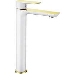 Mexen Alfa Baterie lavoar inalta ,Alb /Auriu - 745710-25 Baterie lavoar 467680 Mexen